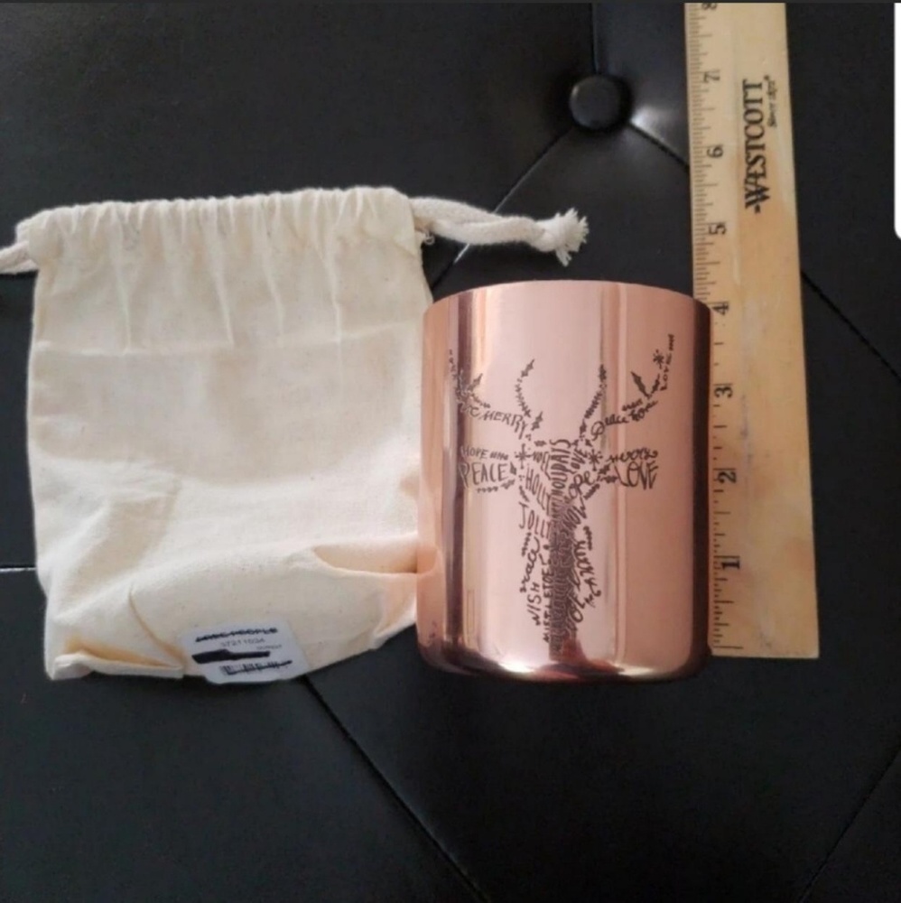 New Free people Copper Engraved Candle - Picture 4 of 8